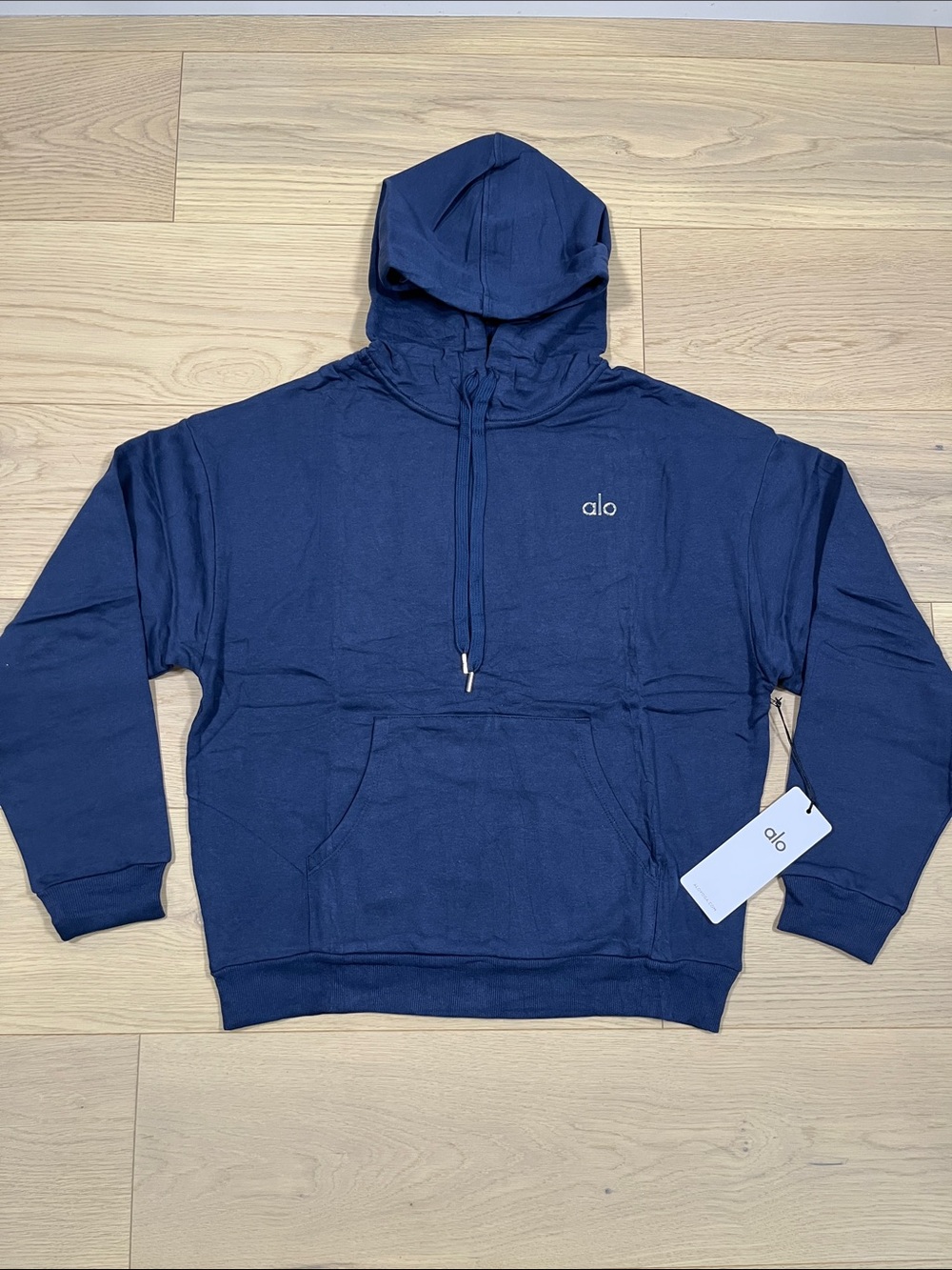 ALO Yoga Accolade Navy Pullover Hoodie NWT